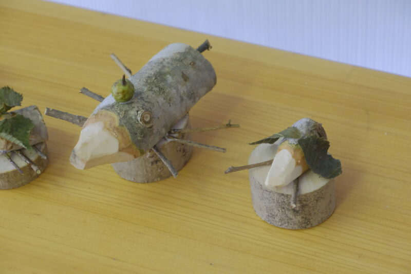 保育園で年長さん達が作ったむし