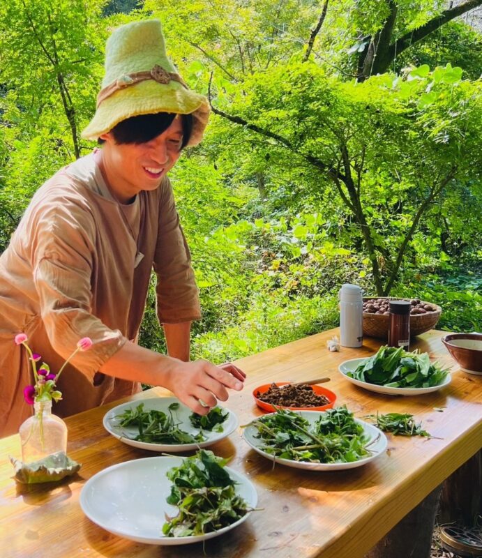 山菜ソムリエでもある山田証さん