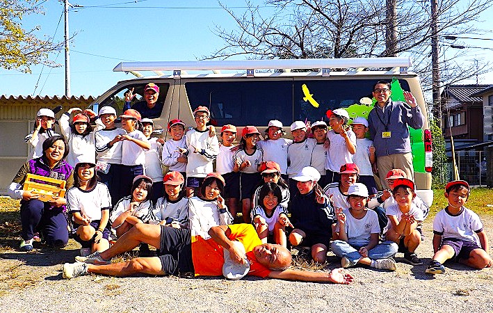 morino de vanの前で記念撮影