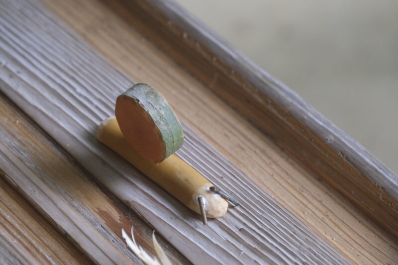参加者さんが、この日作ったかたつむり