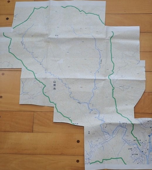 集水域の地図