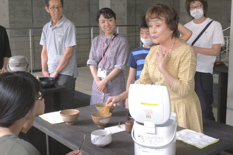 水野先生のお茶の指導