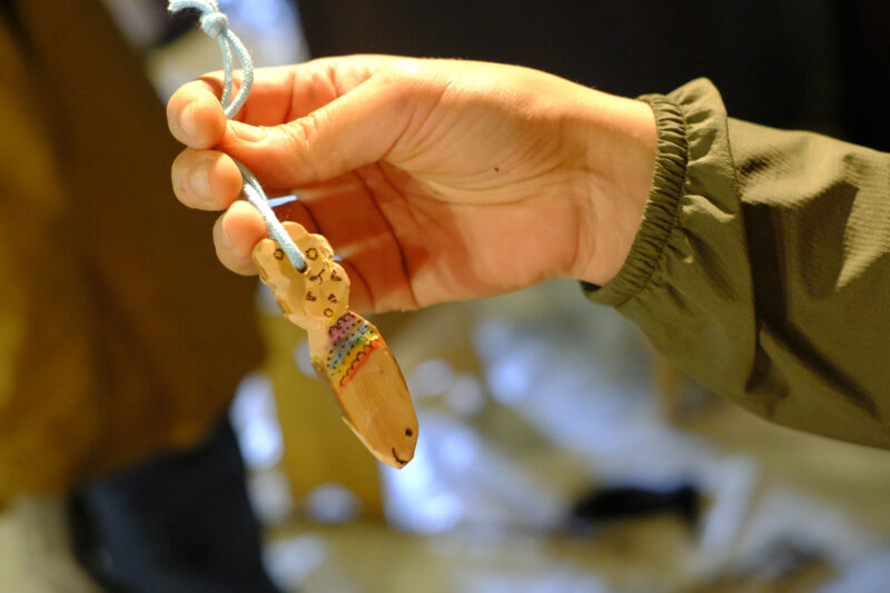 素敵なお魚型のお名前キーホルダー