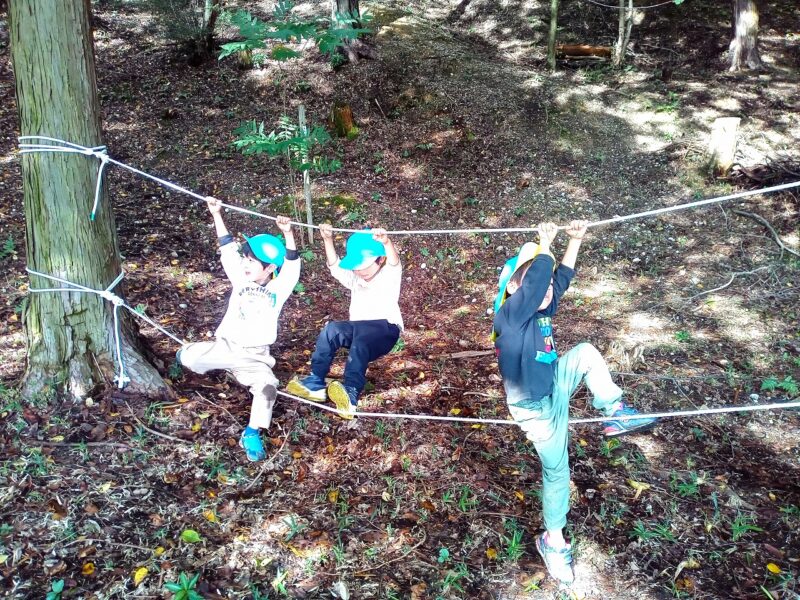 ぐらぐらロープに全集中!