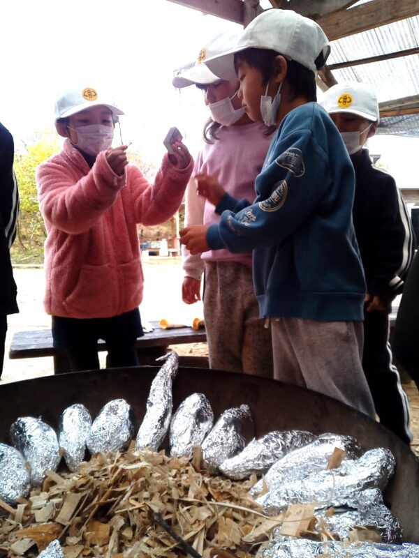 たき火に挑戦！