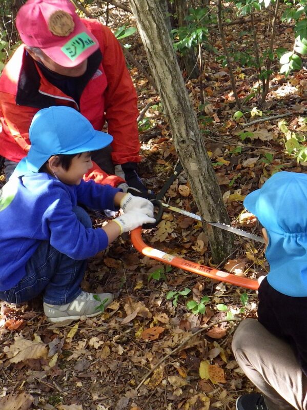 木を切るって大変