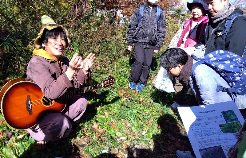 スイバの見分け方を説明する証さん