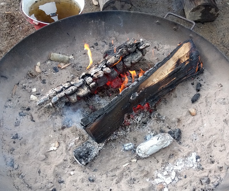 完成した焼き芋