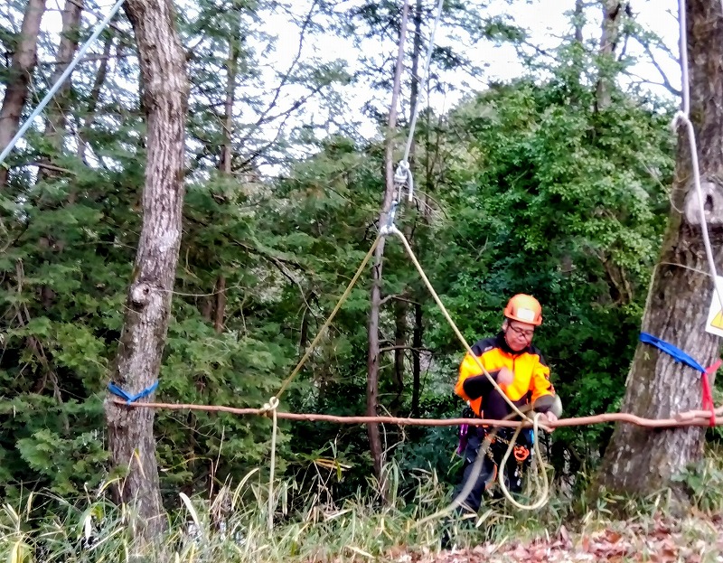 バランシングをデモする近藤トレーナー