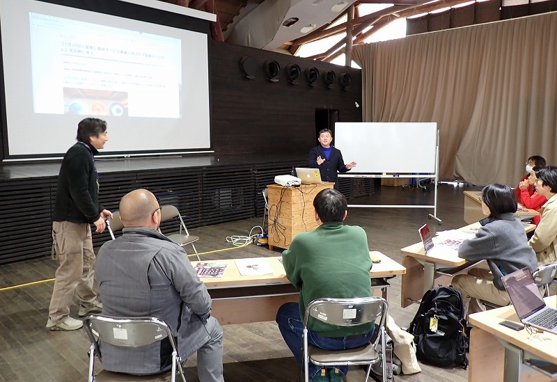 ORGAN:設立に至る経緯などを説明する蒲さん